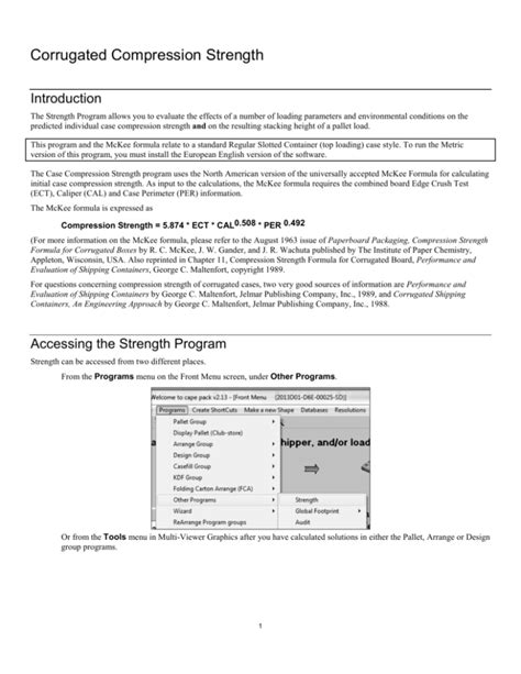 Research on Compressive Strength of High Strength Corrugated .
